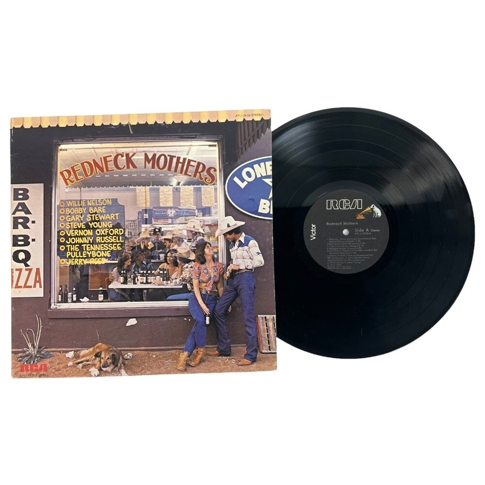 Redneck Mothers Vinyl LP Record Album‎ RCA Willie Nelson & Various Artist 1977